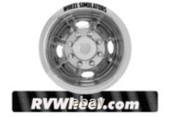 22.5 wheel simulators hubcaps 10 lug bus truck rv semi universal fit motorhome