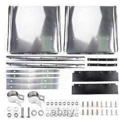 24 x 24 Stainless Steel Mud Flaps Splash Guards for Universal Truck Trailer