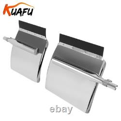 24 x 24 Stainless Steel Quarter Fender For Semi Truck with Tubes and Brackets