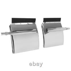 24 x 24 Stainless Steel Quarter Fender For Semi Truck with Tubes and Brackets