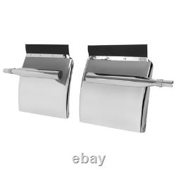 24 x 24 Stainless Steel Quarter Fender For Semi Truck with Tubes and Brackets