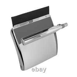 24 x 24 Stainless Steel Quarter Fender For Semi Truck with Tubes and Brackets