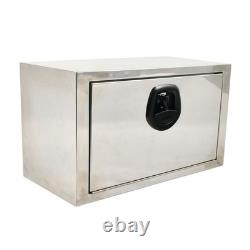 24x12x14 Stainless Steel Underbody Truck Tool Box Trailer Storage withLock
