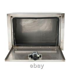 24x14x16 Stainless Steel Underbody Truck Tool Box Trailer Storage withLock
