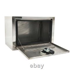 24x14x16 Stainless Steel Underbody Truck Tool Box Trailer Storage withLock