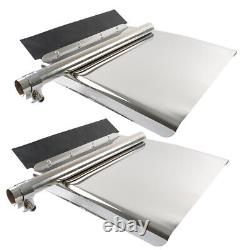24x24 Quarter Fender Set Stainless Steel Fit For Volvo VNL Semi Truck