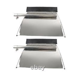 24x24 Quarter Fender Set Stainless Steel Fit For Volvo VNL Semi Truck