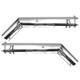 27 Stainless Steel Spring Loaded Angled Mud Flap Bracket For Semi Truck