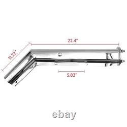 27 Stainless Steel Spring Loaded Angled Mud Flap Bracket for Semi Truck