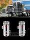2pcs 15 Inch Stainless Steel Peterbilt 379 389 Truck Air Cleaner Vortox 7 Inlet