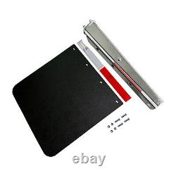 2PCS HD 1.125 Mud Flap Hangers & Mudflap 24x30 for Semi Truck Stainless Steel