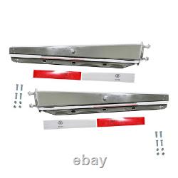 2PCS HD 1.125 Mud Flap Hangers & Mudflap 24x30 for Semi Truck Stainless Steel
