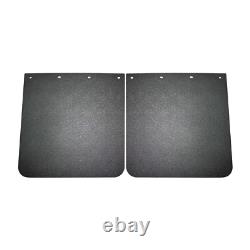 2PCS HD 1.125 Mud Flap Hangers & Mudflap 24x30 for Semi Truck Stainless Steel