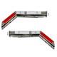 2pcs Stainless Steel Angled Mud Flap Hanger Spring Loaded For Semi Truck Rh Lh