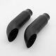 2pcs Stainless Steel Exhaust Tips Truck Turn Down 2.25 In 3 Out Black 12 Long