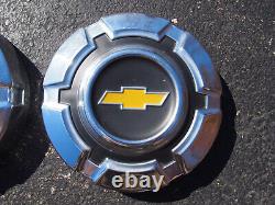 (2) 1969 1977 Chevy 3/4 and 1 Ton Truck Dog Dish Stainless Steel Hubcaps 12
