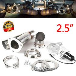 2.5 Inch 63mm Remote Electric Exhaust Catback Downpipe Cutout E-Cut Out Valve
