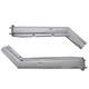 2.5 Stainless Steel Semi Truck Spring Loaded Mud Flap Hanger Angled Rh & Lh New