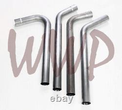 2.5 Universal Stainless Steel Pre-Bent Over Axle Exhaust Tailpipe Truck/Van/SUV