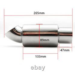 2.5 inch Inlet Car Truck Stainless Steel Exhaust Muffler Tip Resonator With Net
