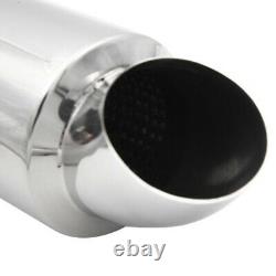 2.5 inch Inlet Car Truck Stainless Steel Exhaust Muffler Tip Resonator With Net