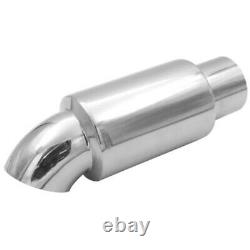 2.5 inch Inlet Car Truck Stainless Steel Exhaust Muffler Tip Resonator With Net