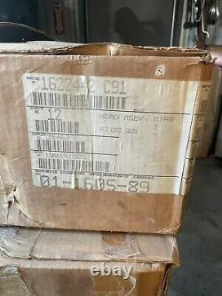 (2) NOS Heated Vintage International Truck Mirrors Stainless Steel 1622442C91
