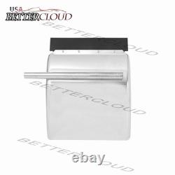 2 Pack 24x29 Stainless Steel Quarter Fender for Semi Trucks +Mounting Hardware