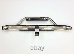 2 Receiver Truck Heavy Duty Steel Tow Hitch Step Bar Guard Drop Step Chrome