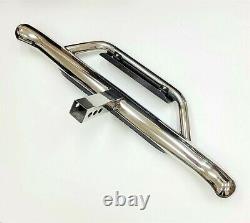 2 Receiver Truck Heavy Duty Steel Tow Hitch Step Bar Guard Drop Step Chrome