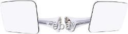 2 Set Stainless Steel Exterior Mirror 1970-72 Chevy/GMC Truck Polished Mirror
