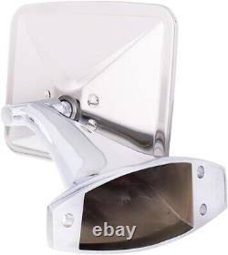 2 Set Stainless Steel Exterior Mirror 1970-72 Chevy/GMC Truck Polished Mirror