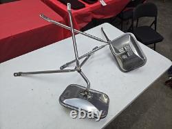 2 Stainless Steel Mirrors Truck Towing DP Ford Chevy West coast Mirrors