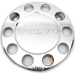 2 x VOLVO TRUCK & BUS UNIVERSAL STAINLESS STEEL 22.5 WHEEL COVERS 1 Piece