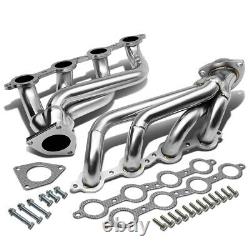 2pcs Stainless Steel Exhaust Header Manifold For 02-16 Chevy Silverado Truck