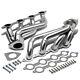 2pcs Stainless Steel Exhaust Header Manifold For 02-16 Chevy Silverado Truck