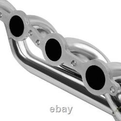 2pcs Stainless Steel Exhaust Header Manifold For 02-16 Chevy Silverado Truck