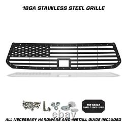 300 INDUSTRIES Aftermarket Steel Grille for 2018-2021 Tundra Truck USA FLAG STRT