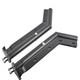 30 45 Degree Angled Chrome Plated Stainless Steel Truck Mud Flap Hanger Pair