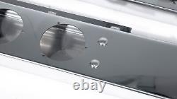 30 Chrome Spring Loaded Mud Flap Hangers with 4 Light Cutouts For Semi Trucks