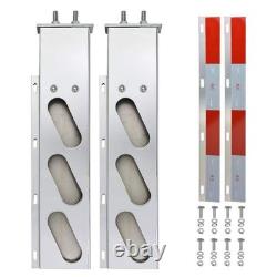 30 Inch Mud Flap Hanger Brackets Pair Stainless Steel Truck Trailer Accessories