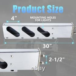 30 Inch Mud Flap Hanger Brackets Pair Stainless Steel Truck Trailer Accessories