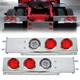 30 Stainless Steel 4 Red 2 White 30 Led Light Bar For Semi Truck Mudflap Hanger