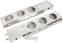 30 Stainless Steel Chrome Mud Flap Hanger with Light Cutouts Spring Loaded 2 1/2
