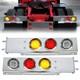 30 Stainless Steel Mud Flap Hanger Bar 30 Led Tail Light For Semi Truck Trailer