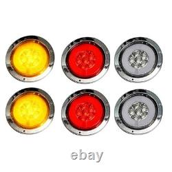 30 Stainless Steel Mudflap Hanger Bar 30 LED Light Waterproof for Truck Trailer