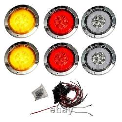 30 Stainless Steel Mudflap Hanger Bar 30 LED Light Waterproof for Truck Trailer