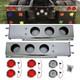 30 Stainless Steel Mudflap Hanger Bar 4 Red 2 White 30led Tail Light Semi Truck