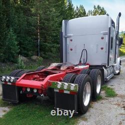 30 Stainless Steel Semi Truck Mud Flap Hanger Set Spring Loaded Light Bar