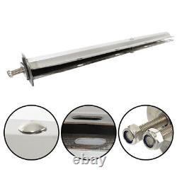30 Straight Mud Flap Hanger Stainless Steel 1 1/8 Bolt Semi Truck Tapered